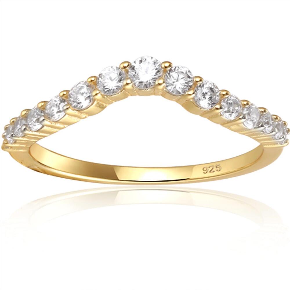 NEW STARLETTE women's gloria stackable ring in gold